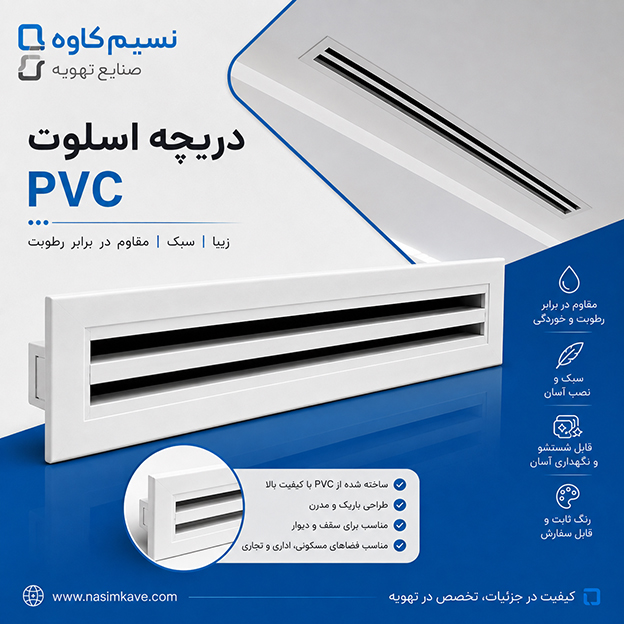 دریچه اسلوت PVC
